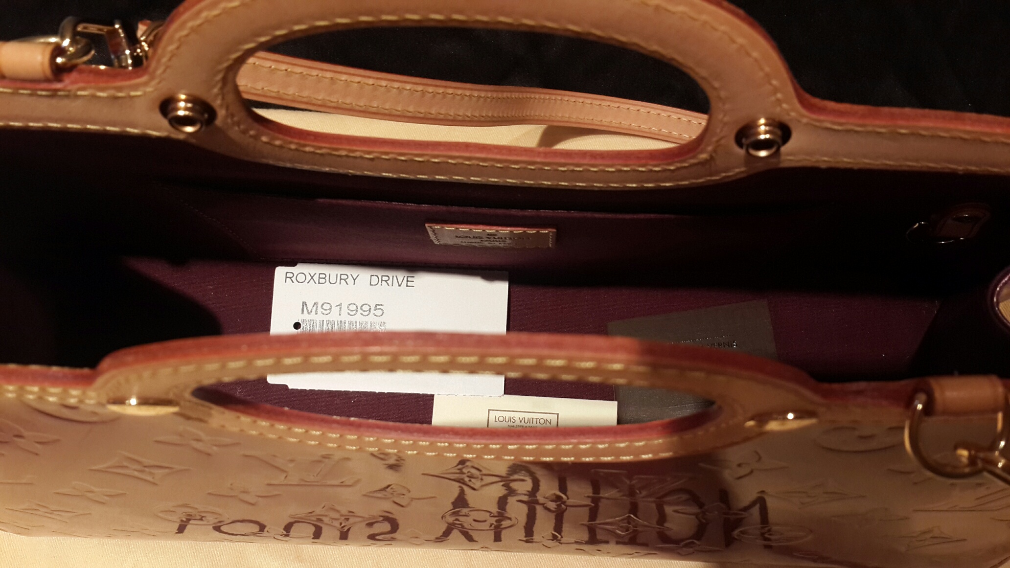 Louis Vuitton Light Yellow Vernis Roxbury 2-Way Bag – The Don's