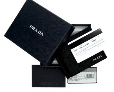 prada card holder money clip